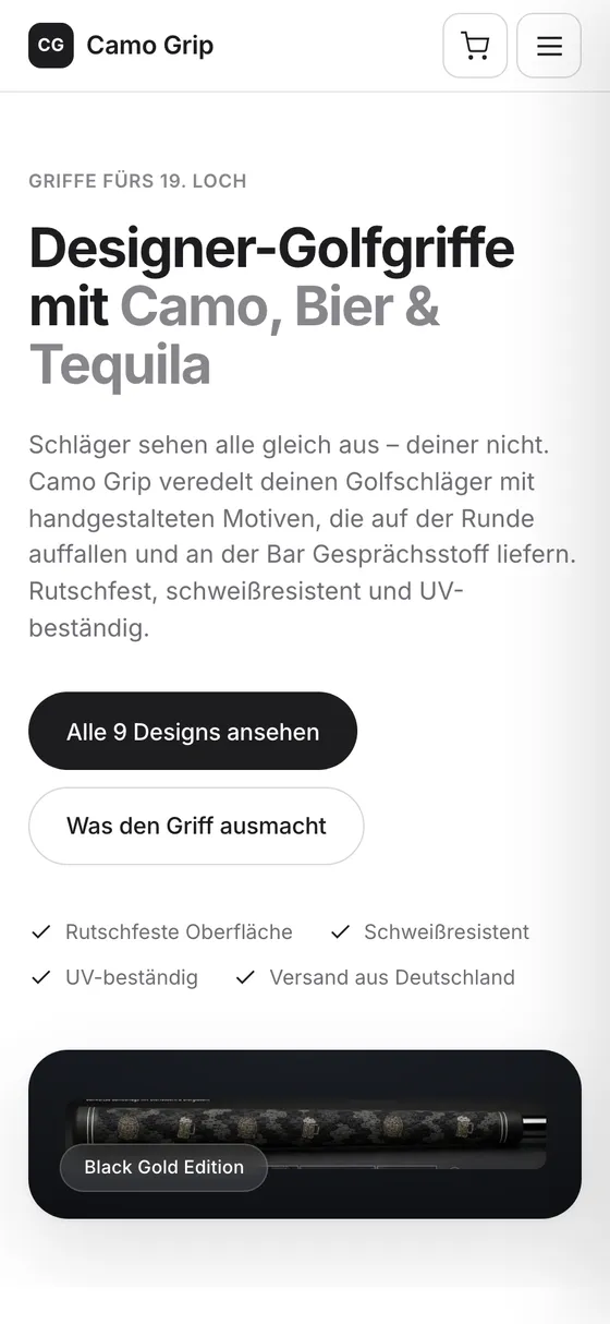 camo-grip.de auf dem Handy