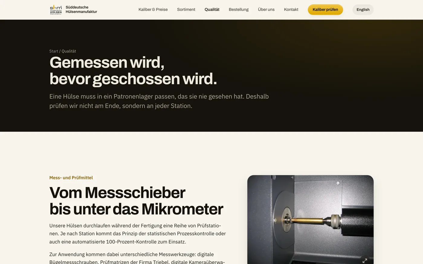 Qualität: gemessen wird vor der Auslieferung