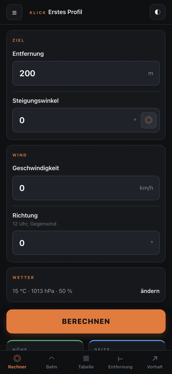 KLICK auf dem Handy